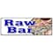Signmission RAW BAR BANNER SIGN clams oysters beer fresh cold sushi cocktails B-72 Raw Bar - alternate 1